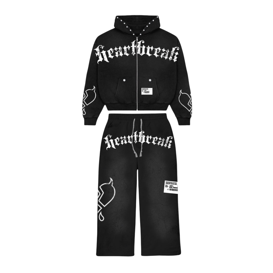 Heartbreak Flared Patch Sweat outfit