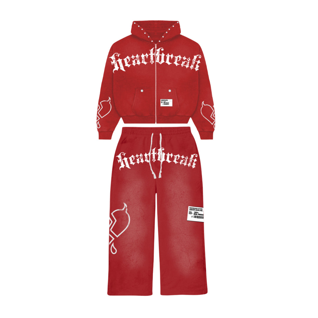 Heartbreak Flared Patch Sweat outfit